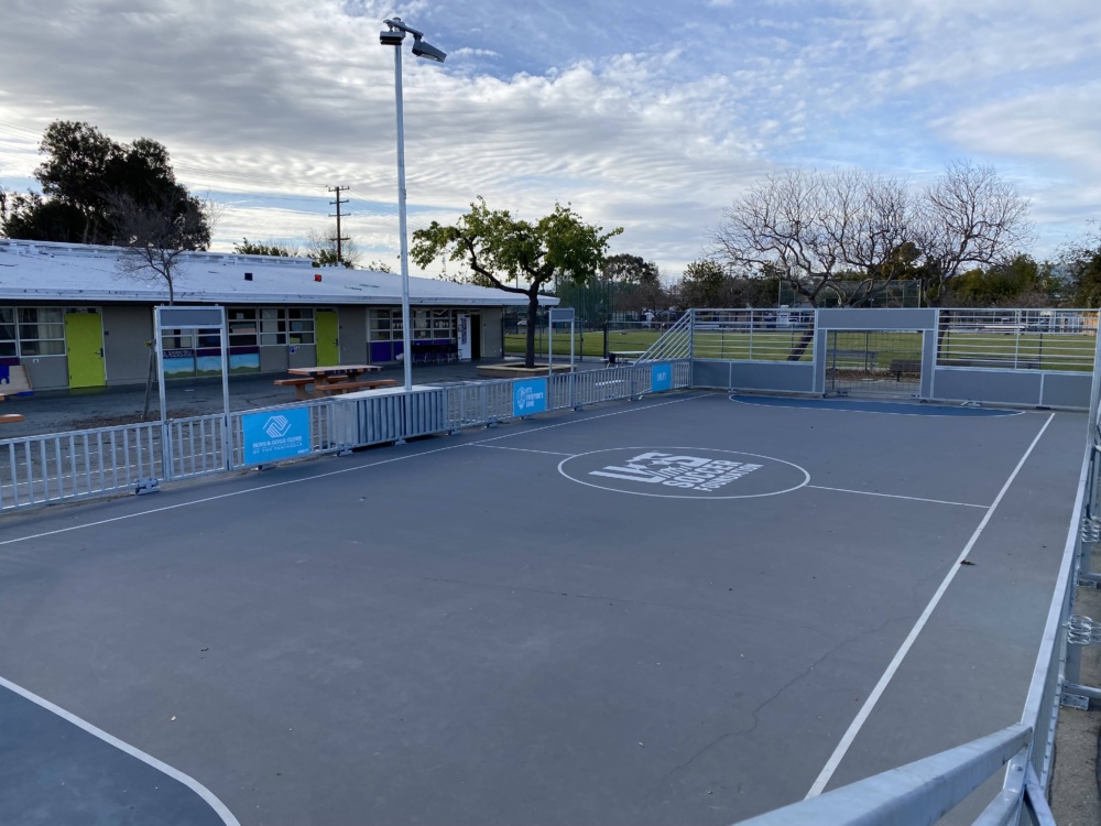 mini-pitch at Belle Haven School in Menlo Park, CA Bay Area