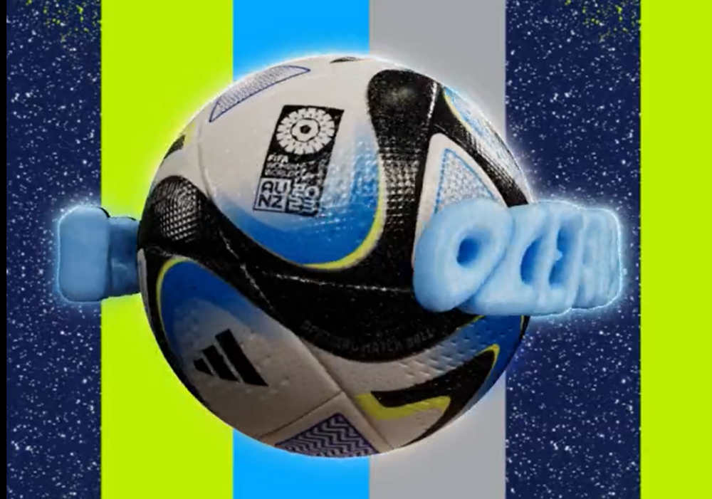 a photo of adidas' Oceanuz TV graphic