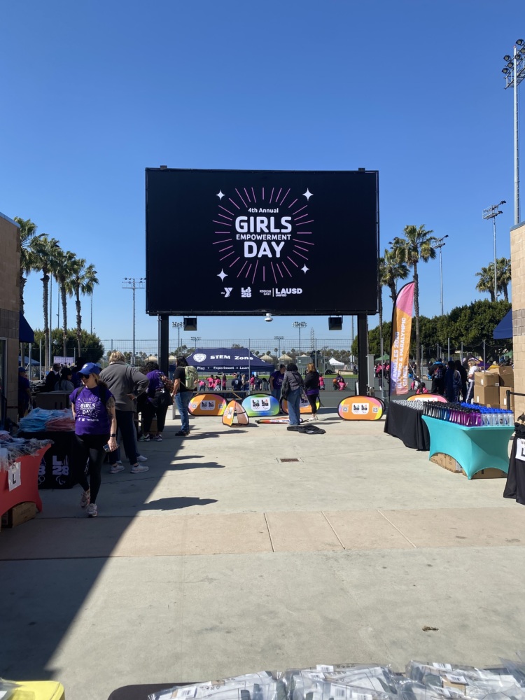 Sign of Girls Empowerment Day in LA
